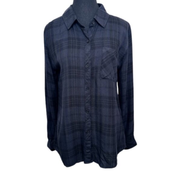 Rails Womens Small Plaid Long Sleeve Button Shirt - Picture 2 of 16